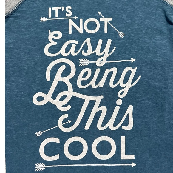 Johnnie B by Mini Boden 5-6Y It’s Not Easy Being This Cool Raglan Tee Shirt - Picture 2 of 6